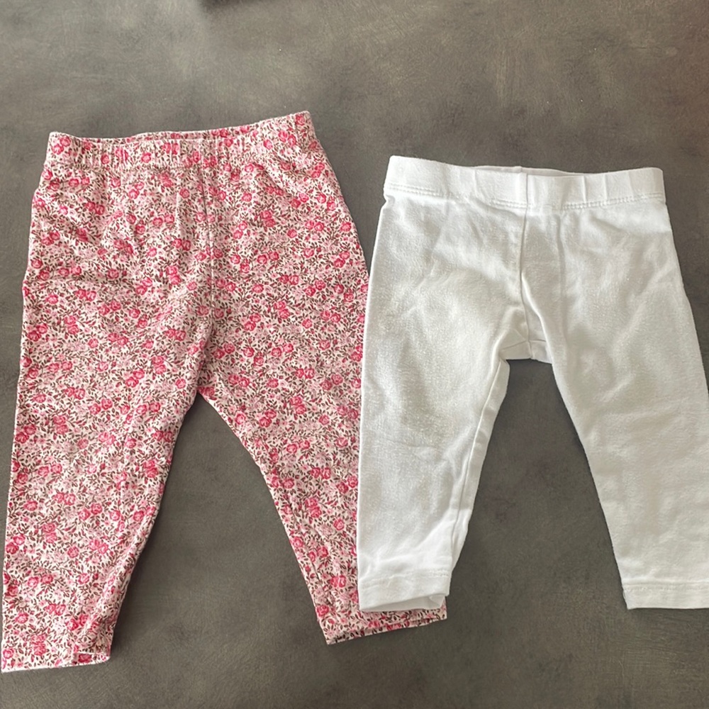 Bundle of 2 baby girl leggings